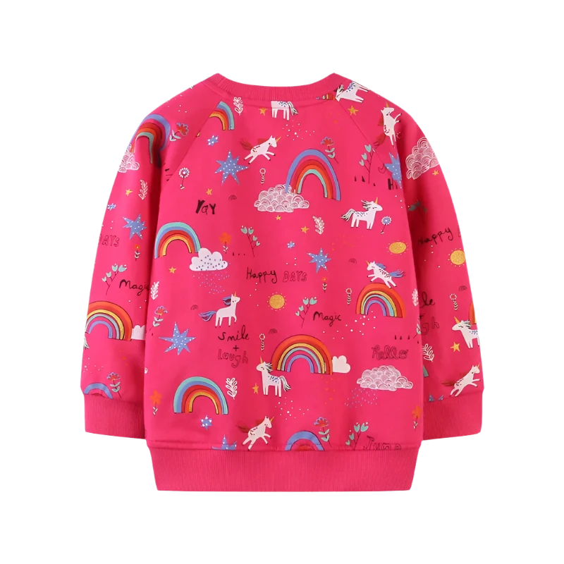 Pink Unicorn Rainbow Sweatshirt