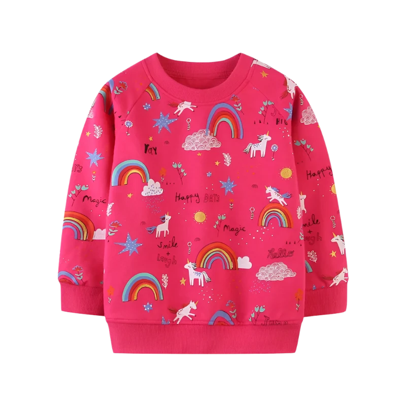 Pink Unicorn Rainbow Sweatshirt