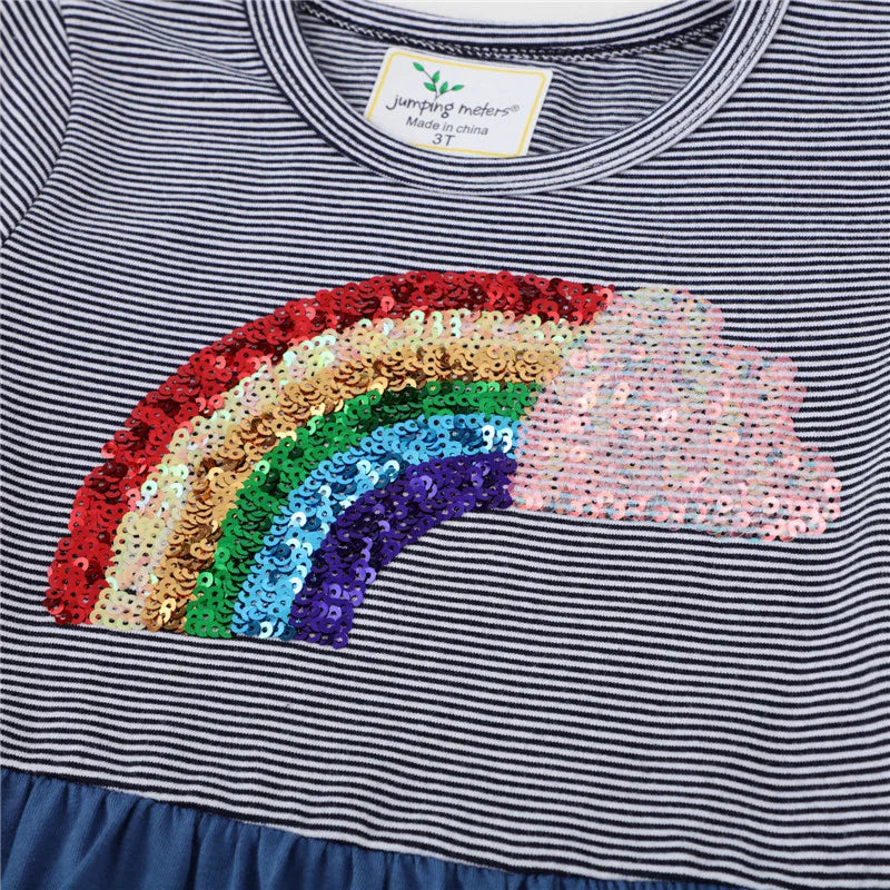 Rainbow Cloud Beaded Dress