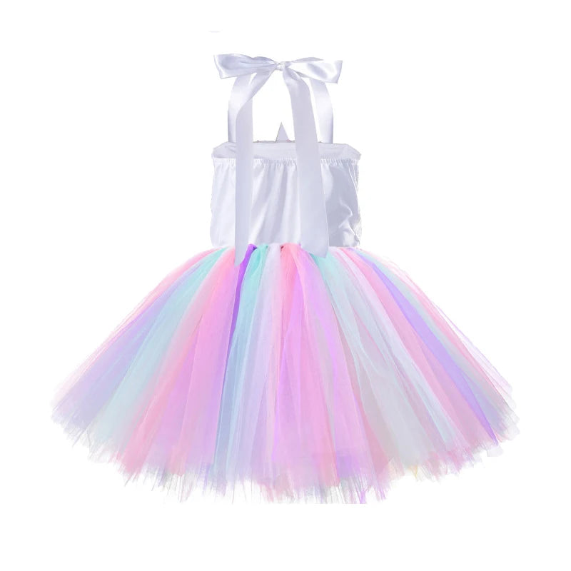 Rainbow Unicorn Princess Dress