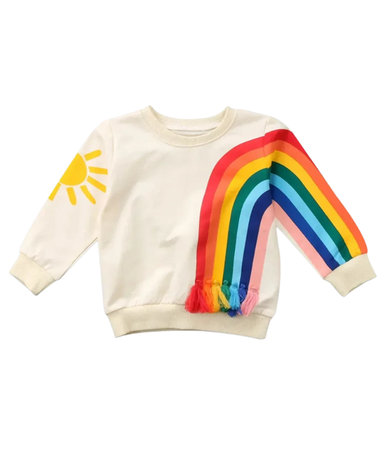 Rainbow Tassel Sweatshirt