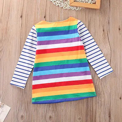 Striped Rainbow Dress