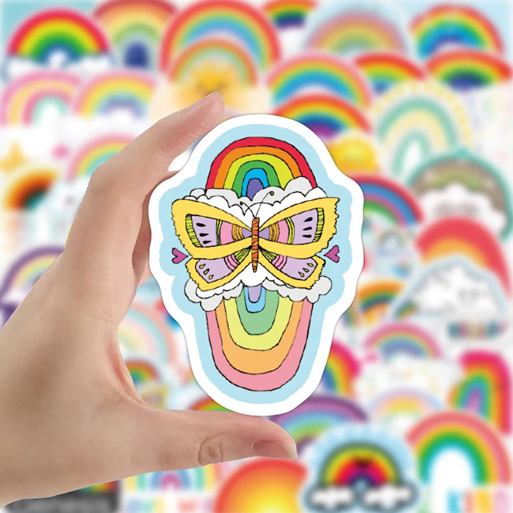 10-30-50 Piece of Rainbow Bridge Stickers