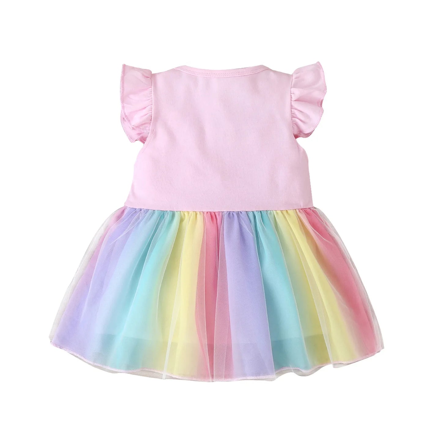 Rainbow Ruffle Dress