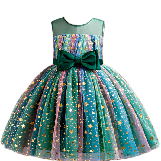 Green Princess Bow Dress