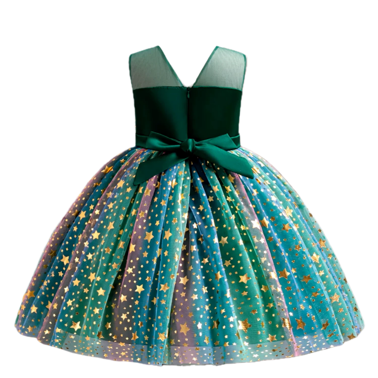 Green Princess Bow Dress