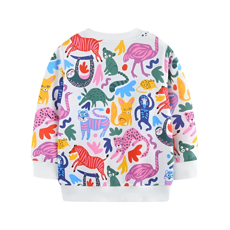 Unisex Rainbow Animal Sweatshirt