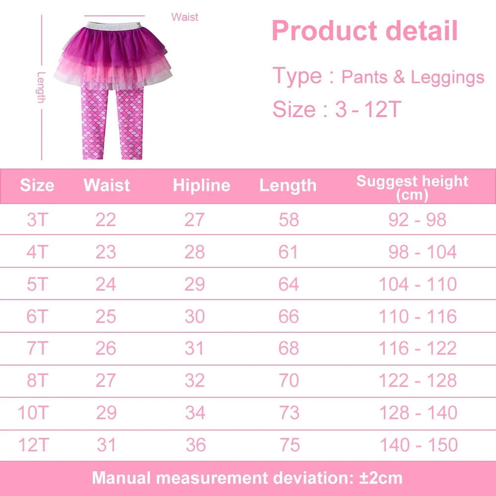 Mermaid Princess Skirt Pants