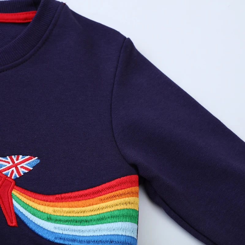 Rainbow & Airplane Sweatshirt