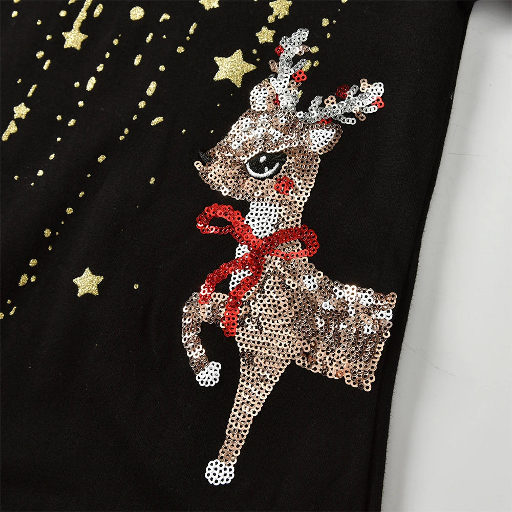 Sparkling Sequin Elk Dress