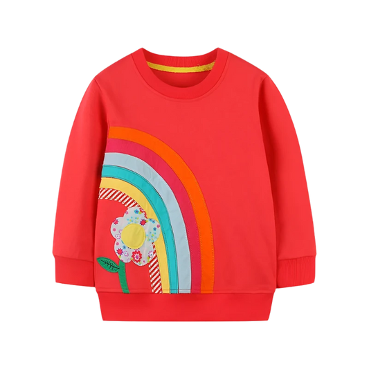 Rainbow & Flower Sweatshirt