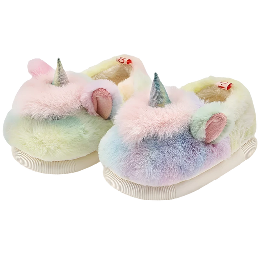 Unicorn Rainbow Fluffy Slippers & Shoes