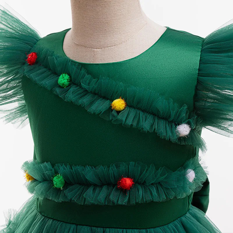 Christmas Tree Princess Dress