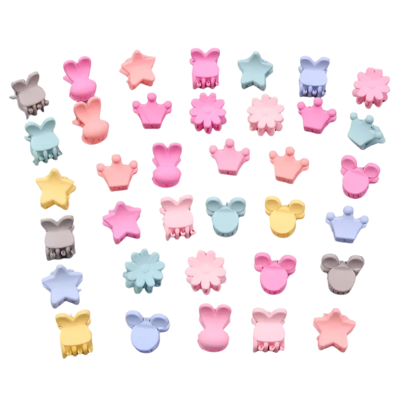 30 Piece Pack of Mini Hair Clips for Infants and Toddlers