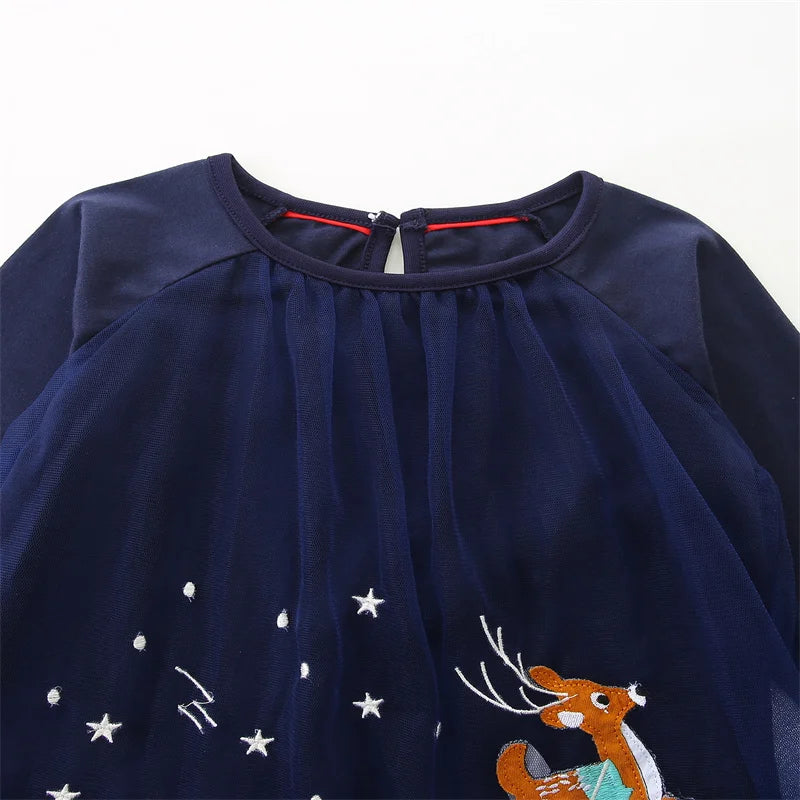 Santa Claus & Reindeer Princess Dress