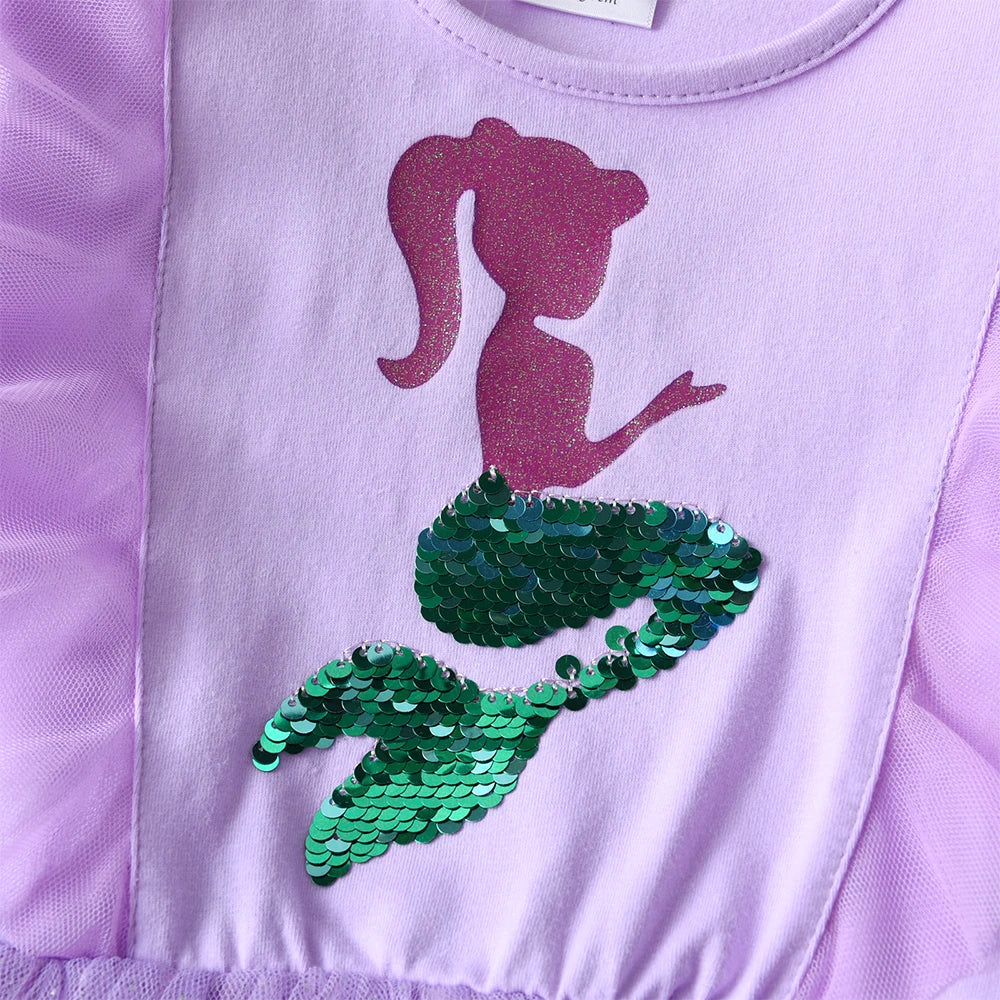 Mermaid Sequin Tutu Dress