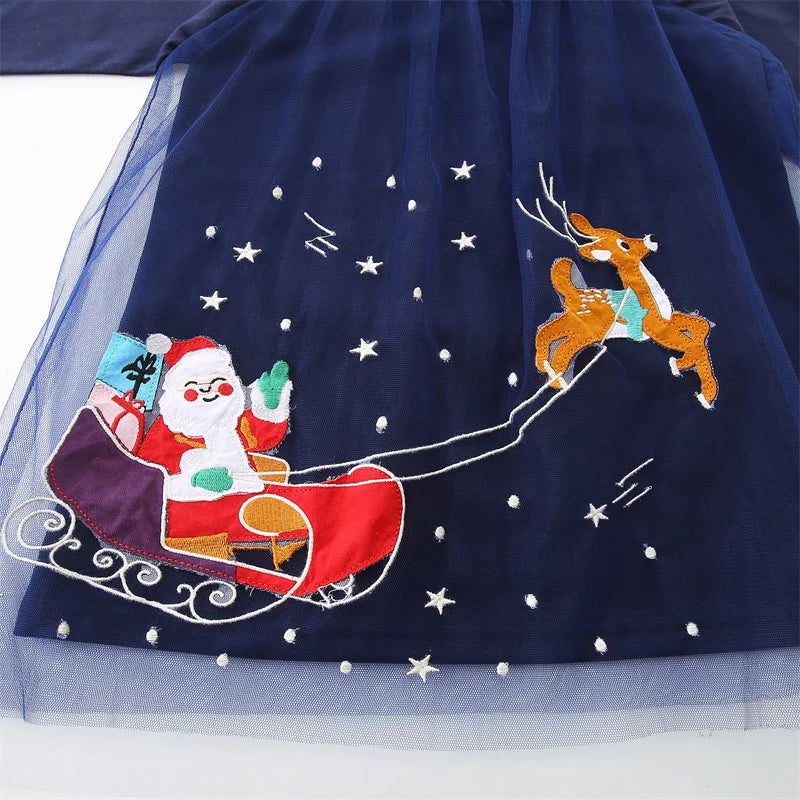 Santa Claus & Reindeer Princess Dress