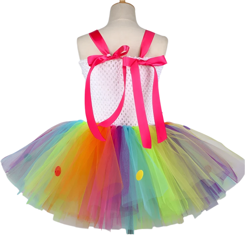 Rainbow Candy Lollipop Tutu Dress