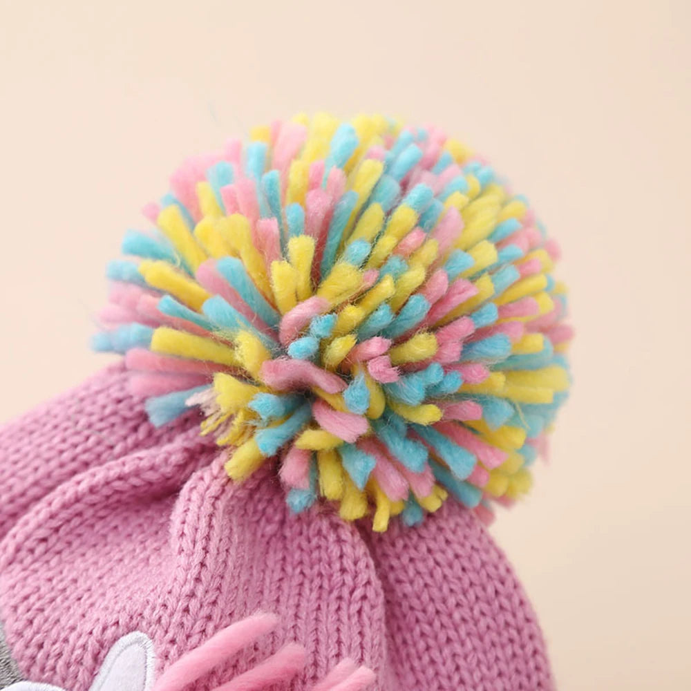 Unicorn Knitted Hat & Gloves Set