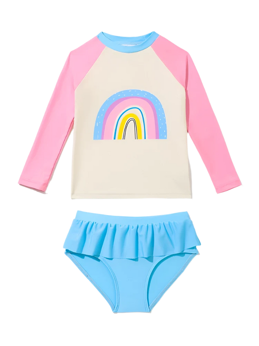 Rainbow Two-Piece Swimsuit