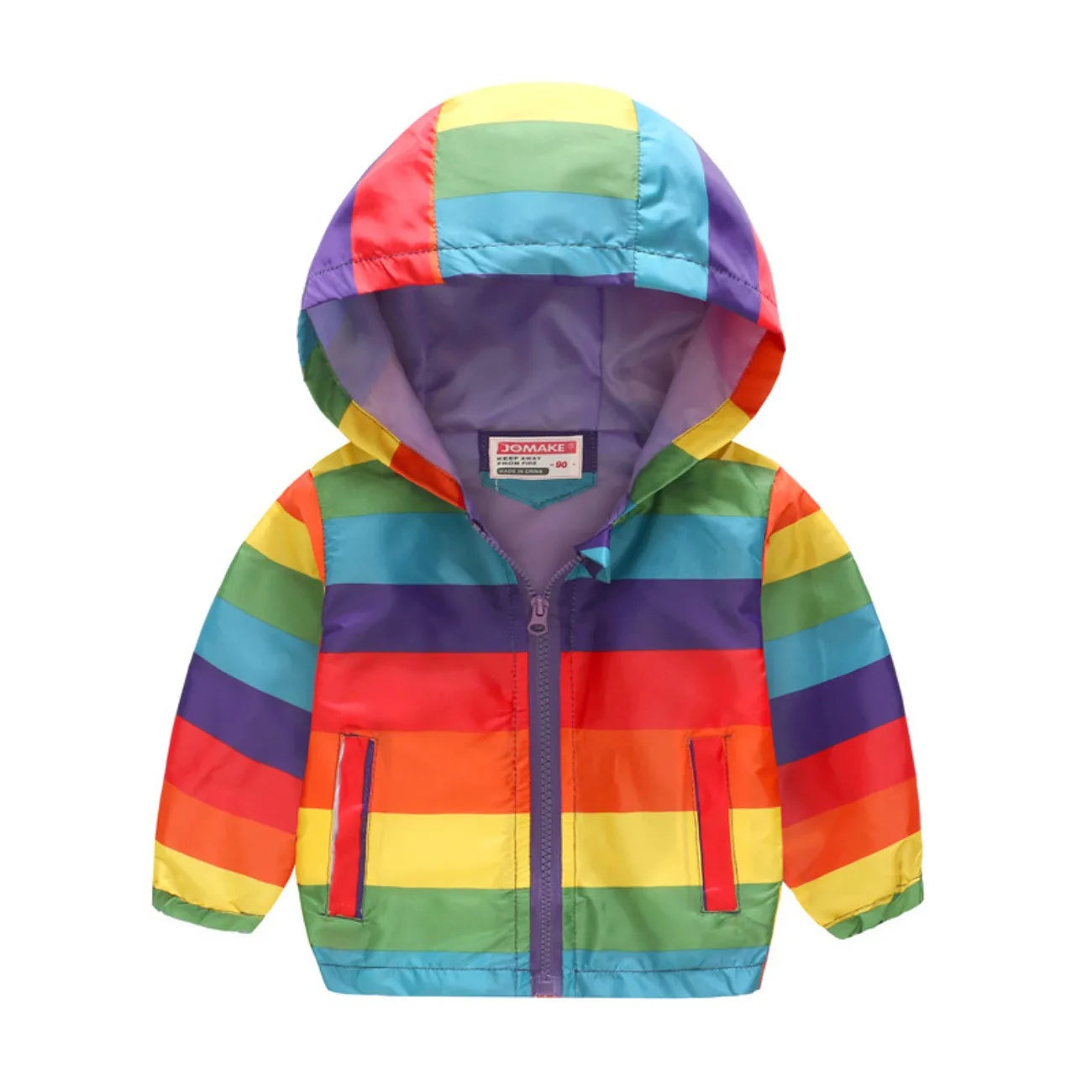 Unisex Hooded Zip-Up Windbreaker