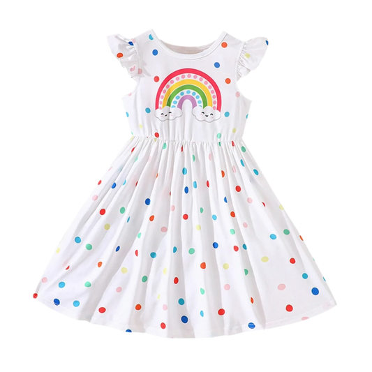 Polka Dot & Rainbow Dress