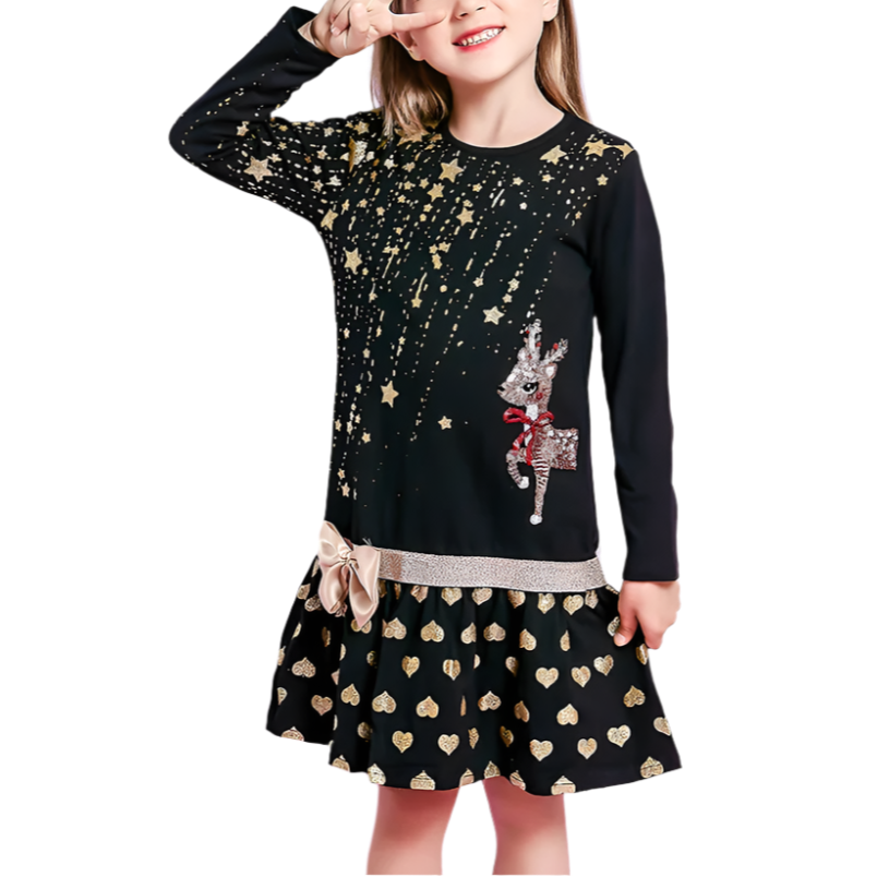 Sparkling Sequin Elk Dress