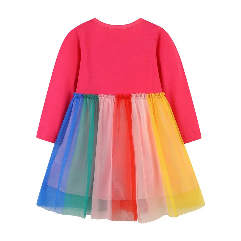 Rainbow on Rainbow Princess Dress