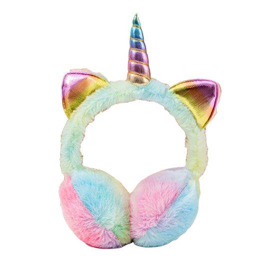 Rainbow Unicorn Fluffy Earmuffs