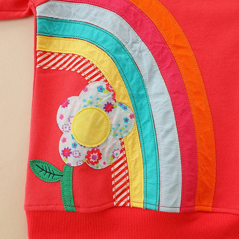 Rainbow & Flower Sweatshirt