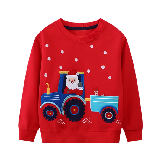 Tractor Santa Sweatshirt