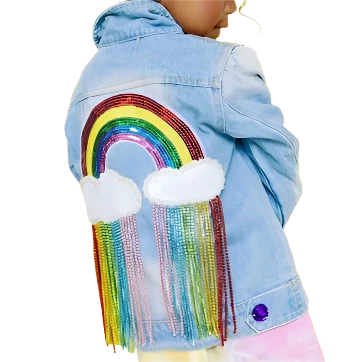 Rainbow Denim Jacket