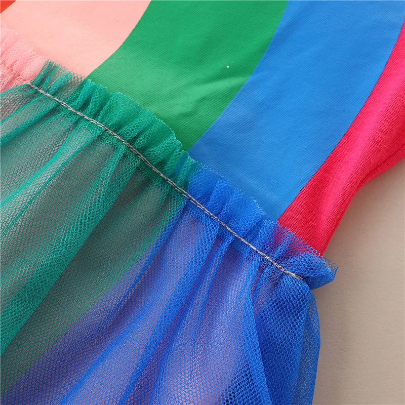 Rainbow on Rainbow Princess Dress