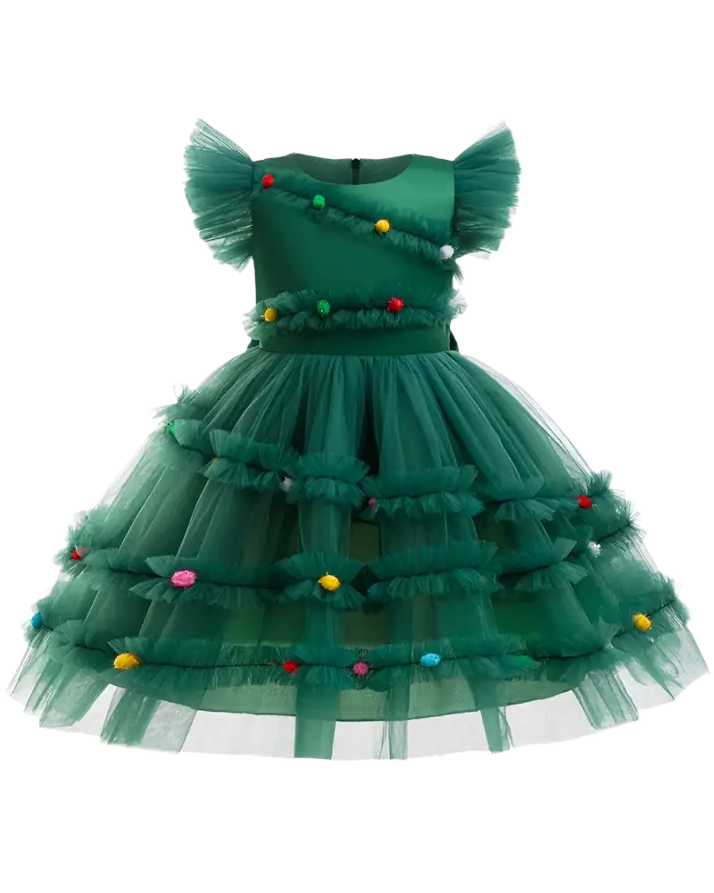 Christmas Tree Princess Dress