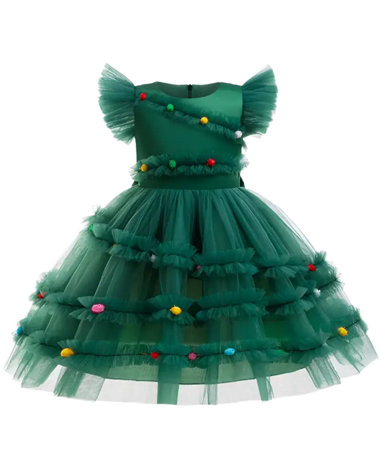 Christmas Tree Princess Dress