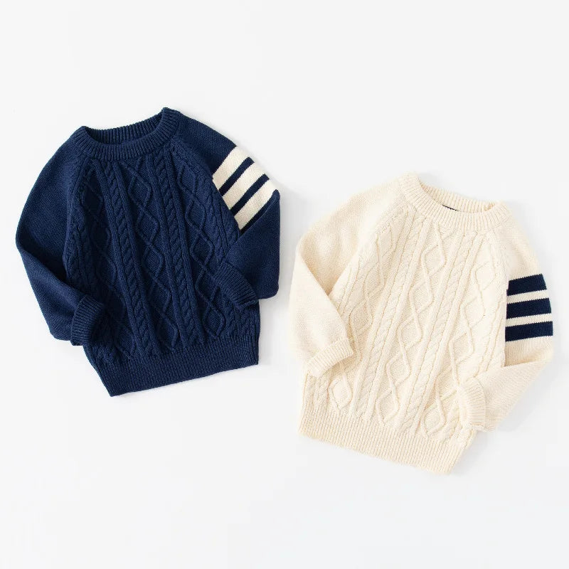 Round Neck Knitted Pullover