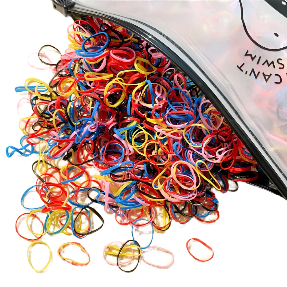 500 Piece of Colorful Disposable Hair Ties