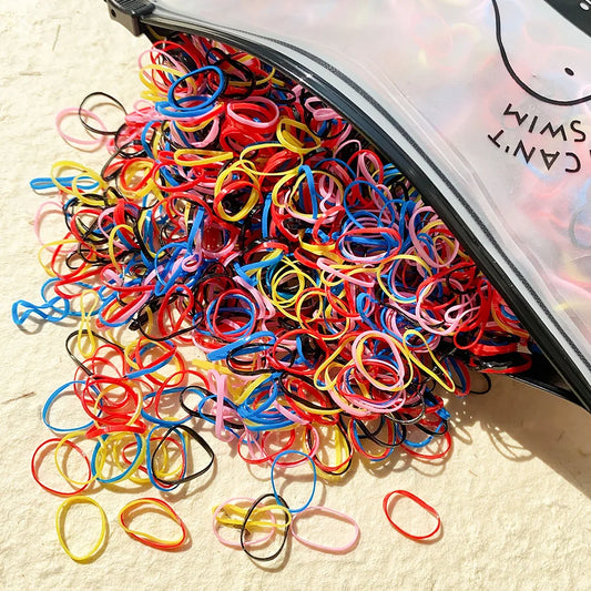 2000 Piece of Colorful Disposable Hair Ties