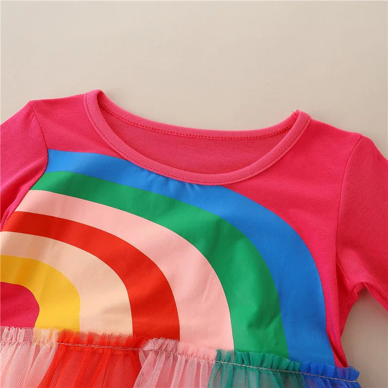 Rainbow on Rainbow Princess Dress