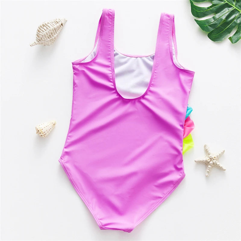 Rainbow Unicorn One-Piece Swimsuit