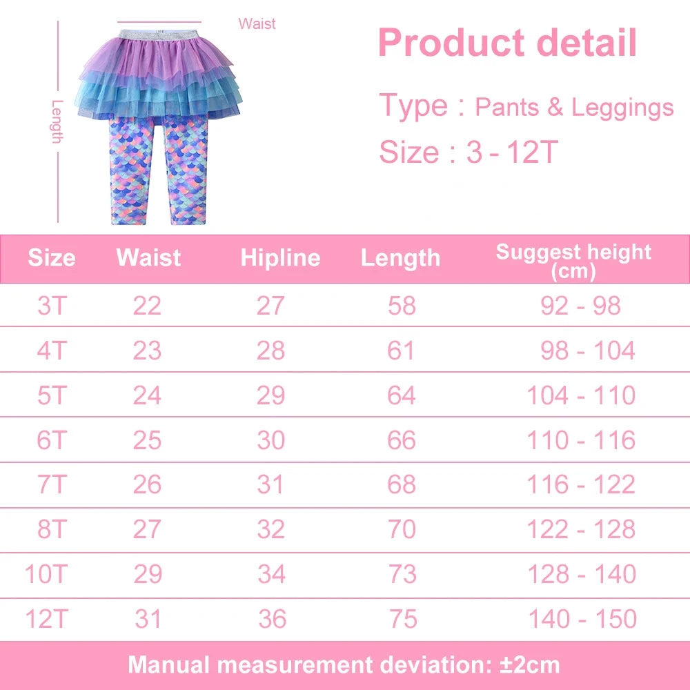 Mermaid Tutu Mesh Skirt Pants