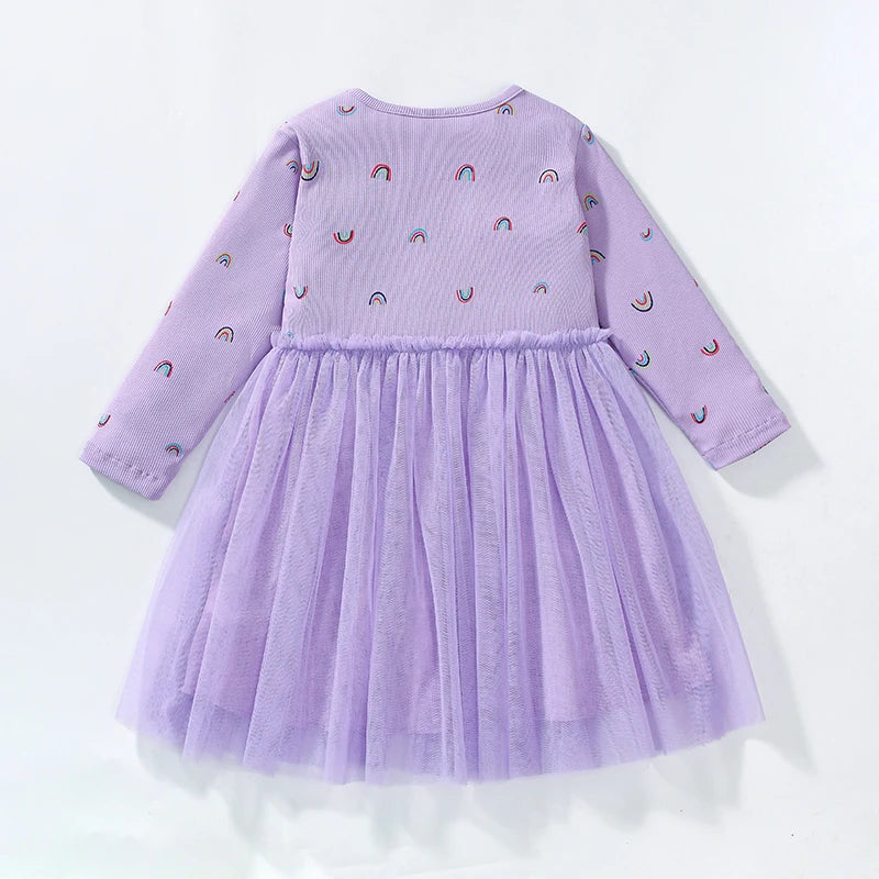 Purple Rainbow Princess Dress