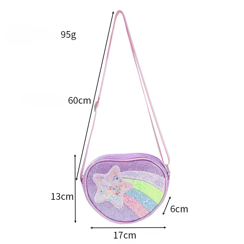 Heart Shape Rainbow Mini Bag